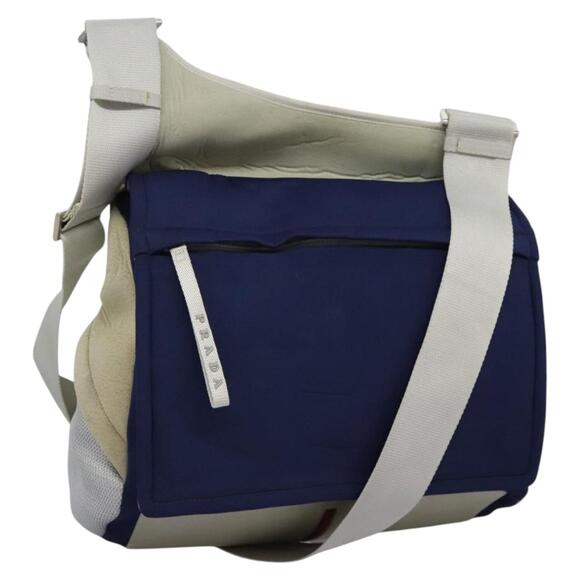 PRADA Sports Shoulder Bag Nylon Blue - Picture 1 of 13